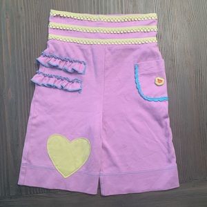 Lemon Loves Lime Purple Heart Gaucho Capri Pant 6